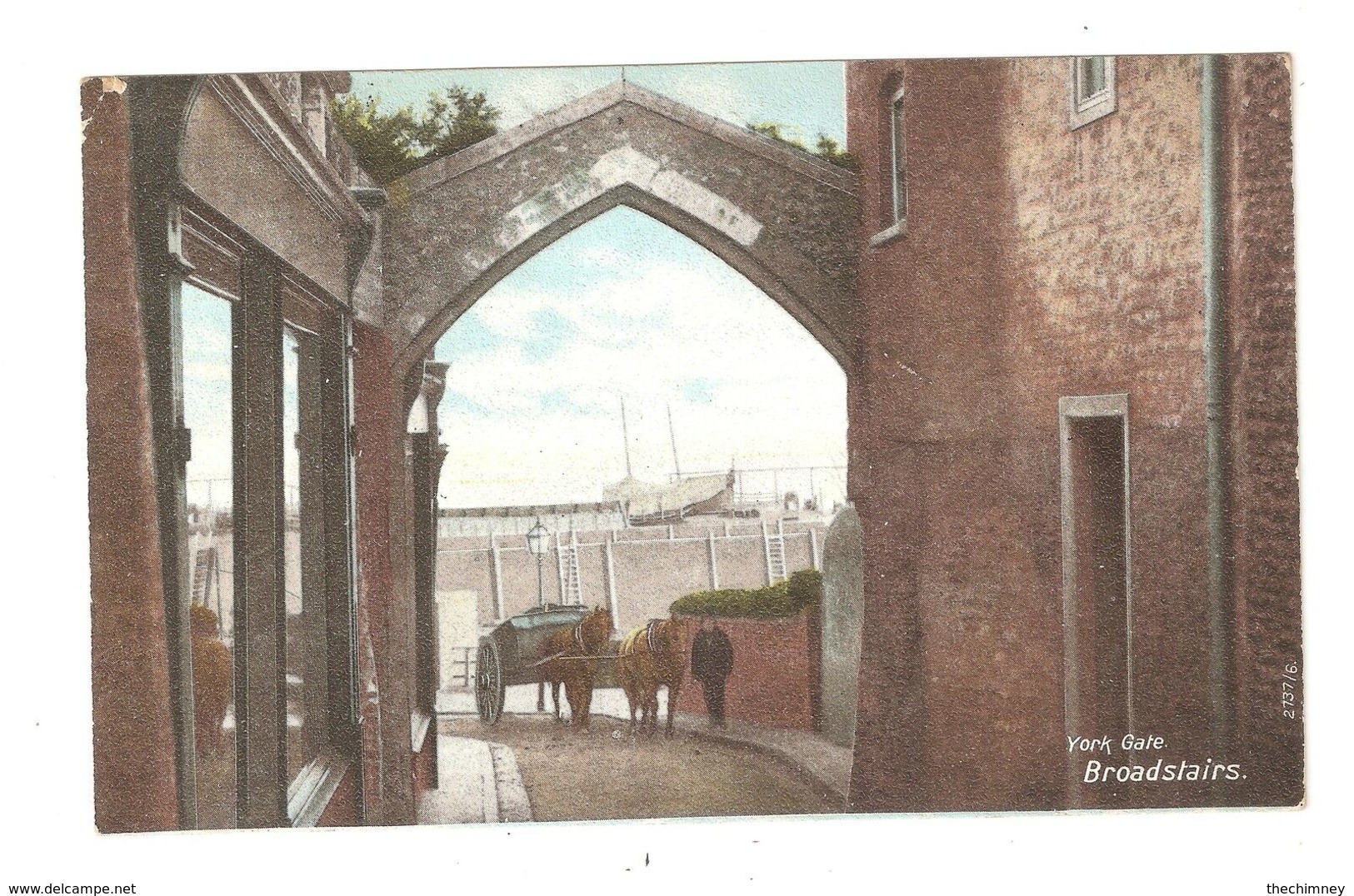 YORK GATE BROADSTAIRS HARBOUR BOATS HORSE AND CART - Otros & Sin Clasificación