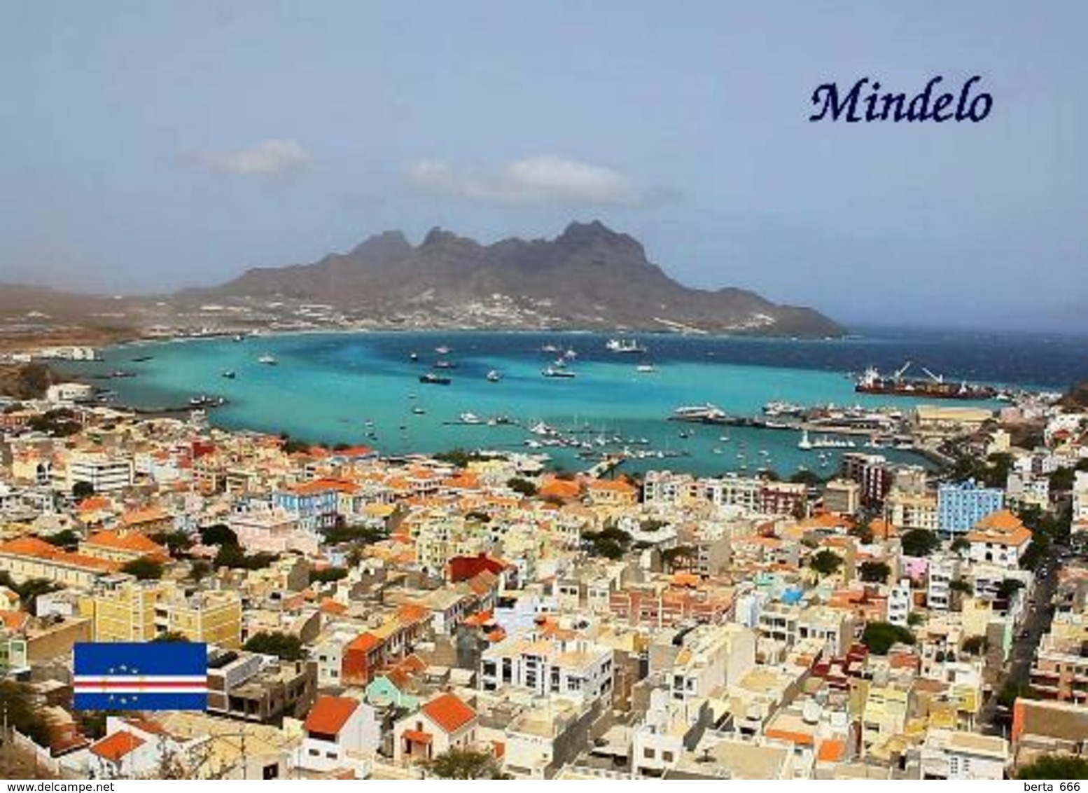 Cape Verde Mindelo Aerial View New Postcard Kap Verde AK - Cap Verde