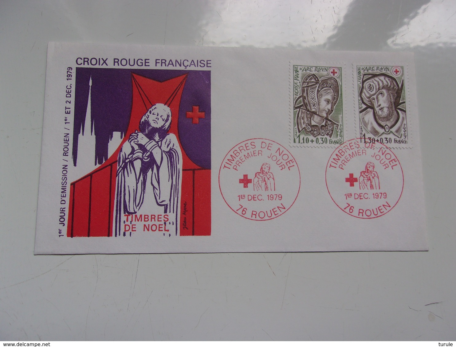 FRANCE (1979) CROIX ROUGE église Jeanne D'arc ROUEN - Non Classés