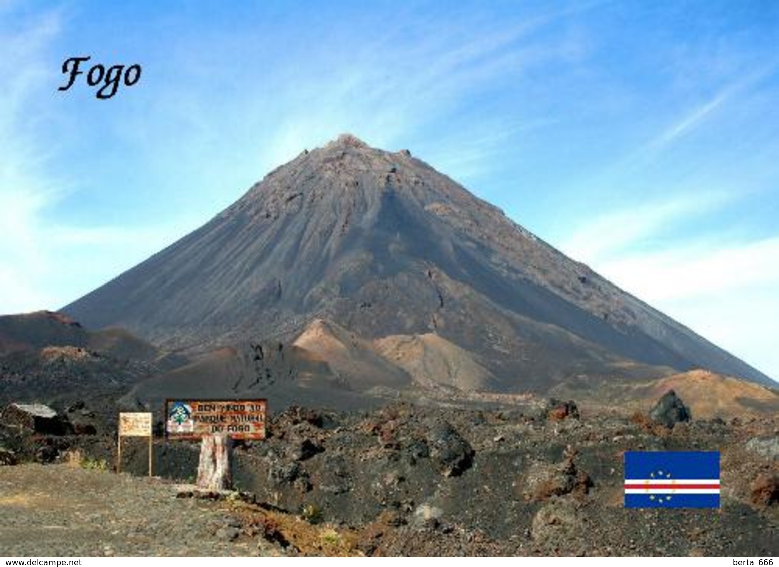 Cape Verde Fogo Island Volcano New Postcard Kap Verde - Cap Verde