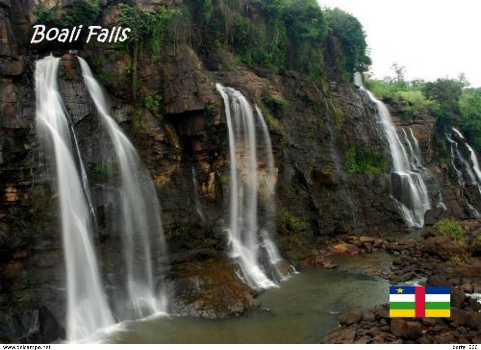 Central African Republic Boali Falls New Postcard Zentralafrikanische Republik AK - Zentralafrik. Republik