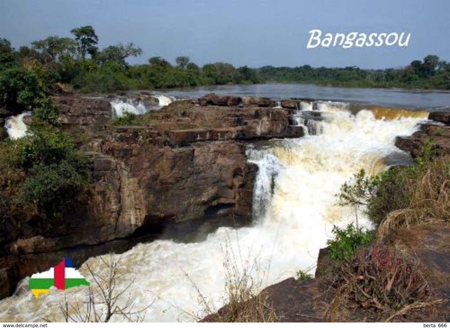 Central African Republic Bangassou Falls New Postcard Zentralafrikanische Republik AK - Zentralafrik. Republik