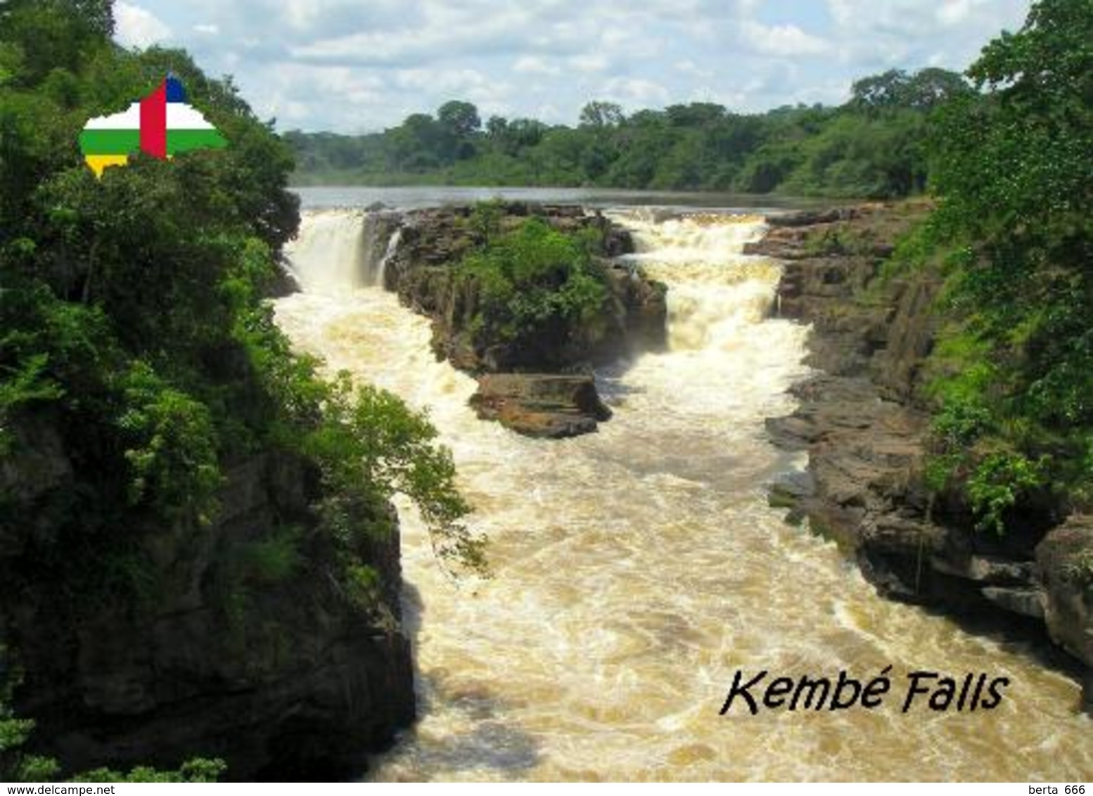 Central African Republic Kembe Falls New Postcard Zentralafrikanische Republik AK - Zentralafrik. Republik