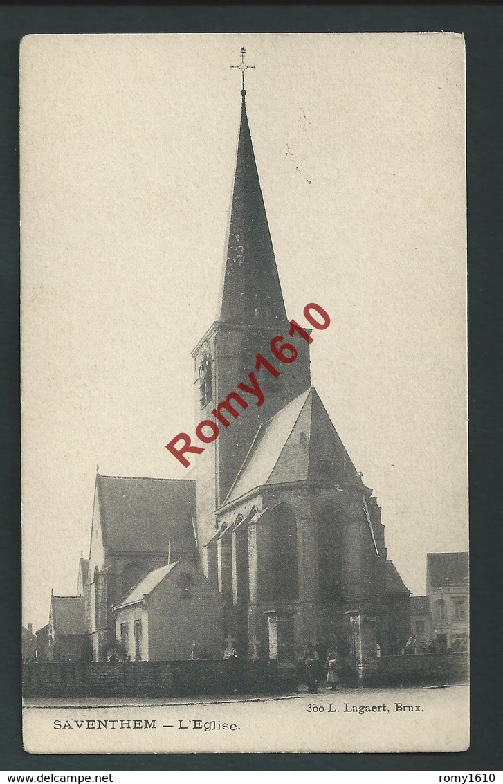 SAVENTHEM. - Zaventem. L'Eglise. Edition Lagaert.  Dos Simple, 2 Scans. - Zaventem