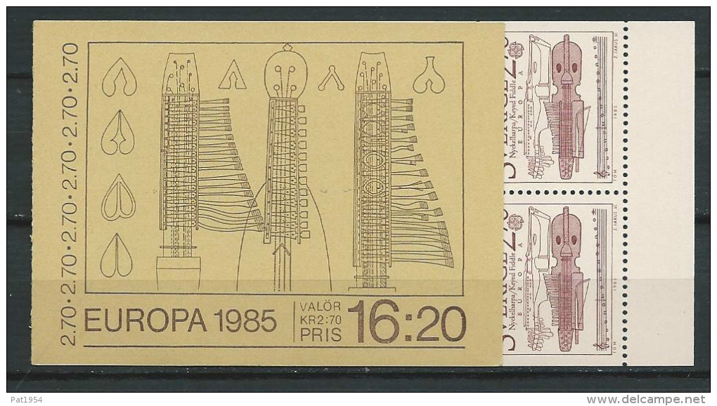 Suède 1985 Carnet C1311 Neuf Europa Musique - 1981-..