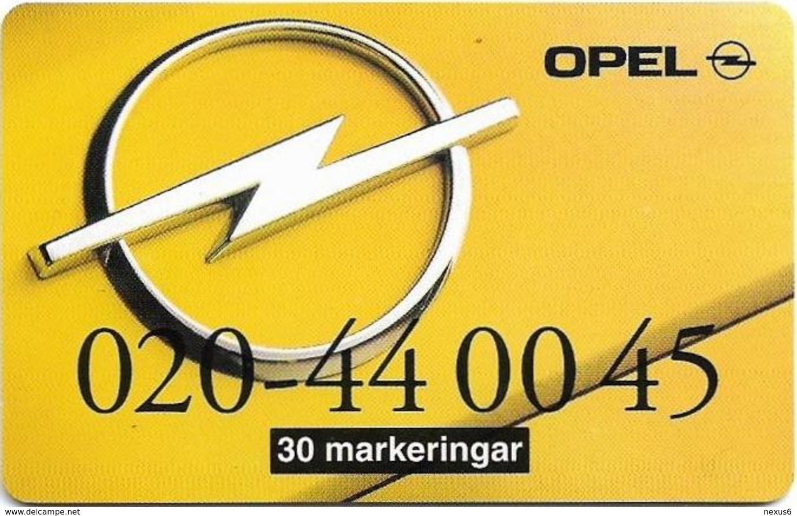 Sweden - Telia - Opel 020-440045 - 30U, 01.1996, 21.000ex, Mint (check Photos!) - Svezia