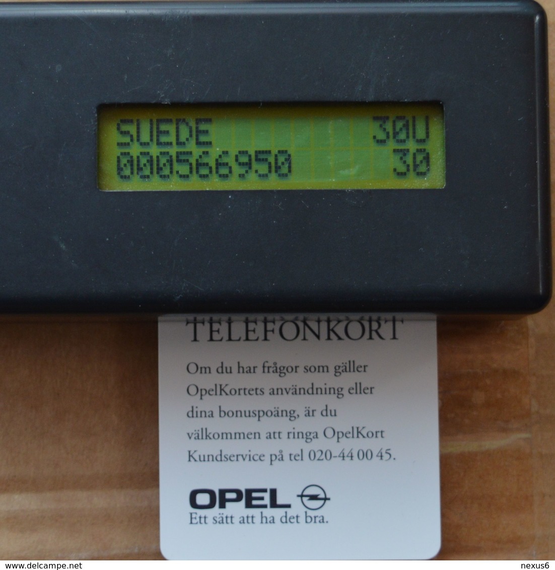 Sweden - Telia - Opel 020-440045 - 30U, 01.1996, 21.000ex, Mint (check Photos!) - Svezia