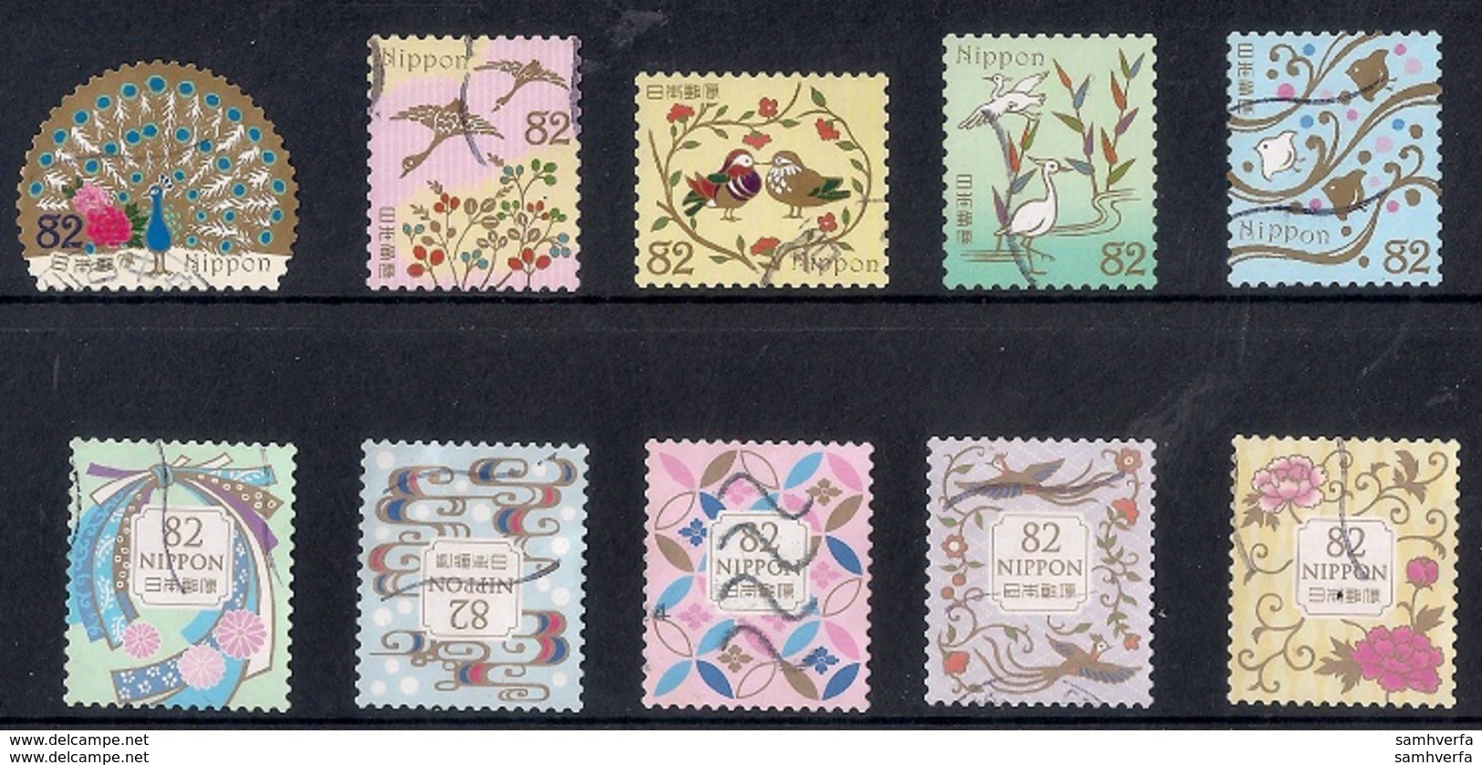 Japan 2018 - Traditional Japanese Design Series 4 & Traditional Japanese Design Series 3 (2017) - Used Stamps