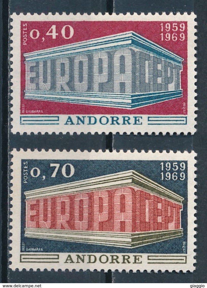 °°° ANDORRA - Y&T N°194/95 - 1969 MNH °°° - Nuovi