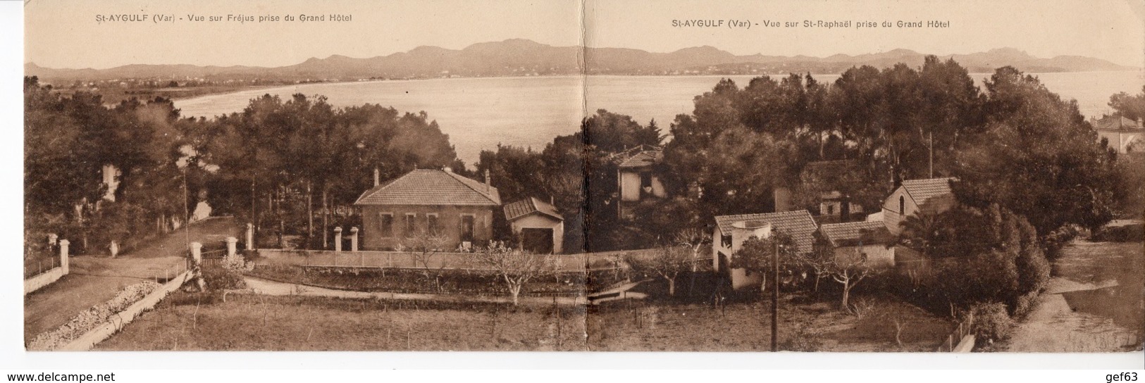 St-Aygulf - Vue Sur Fréjus & St-Raphaël Prise Du Grand Hotel - Autres & Non Classés