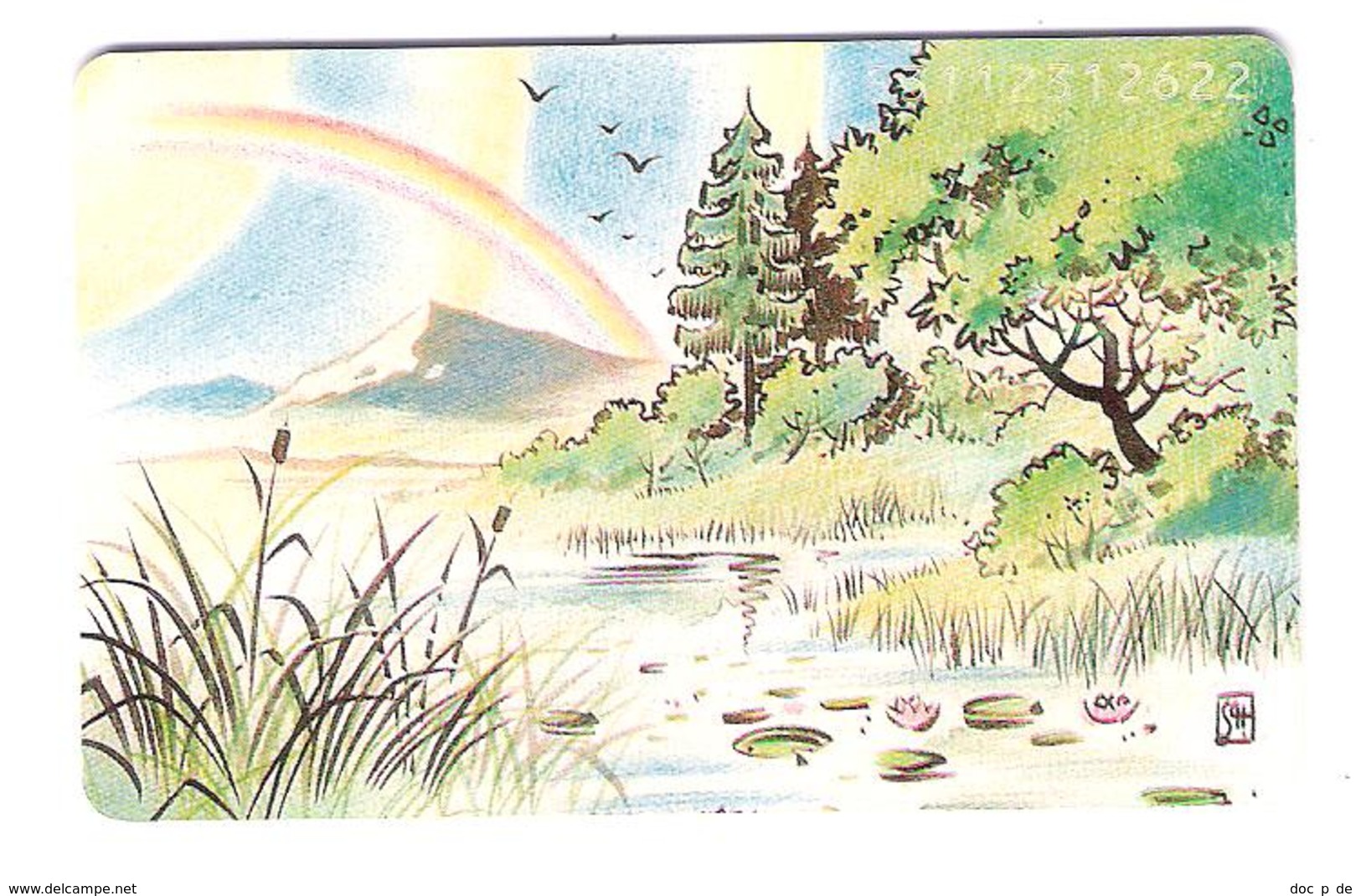 Germany - B 04/93 - Danke Benefiz Karte - Rainbow - Regenbigen - B-Series : Caritatives
