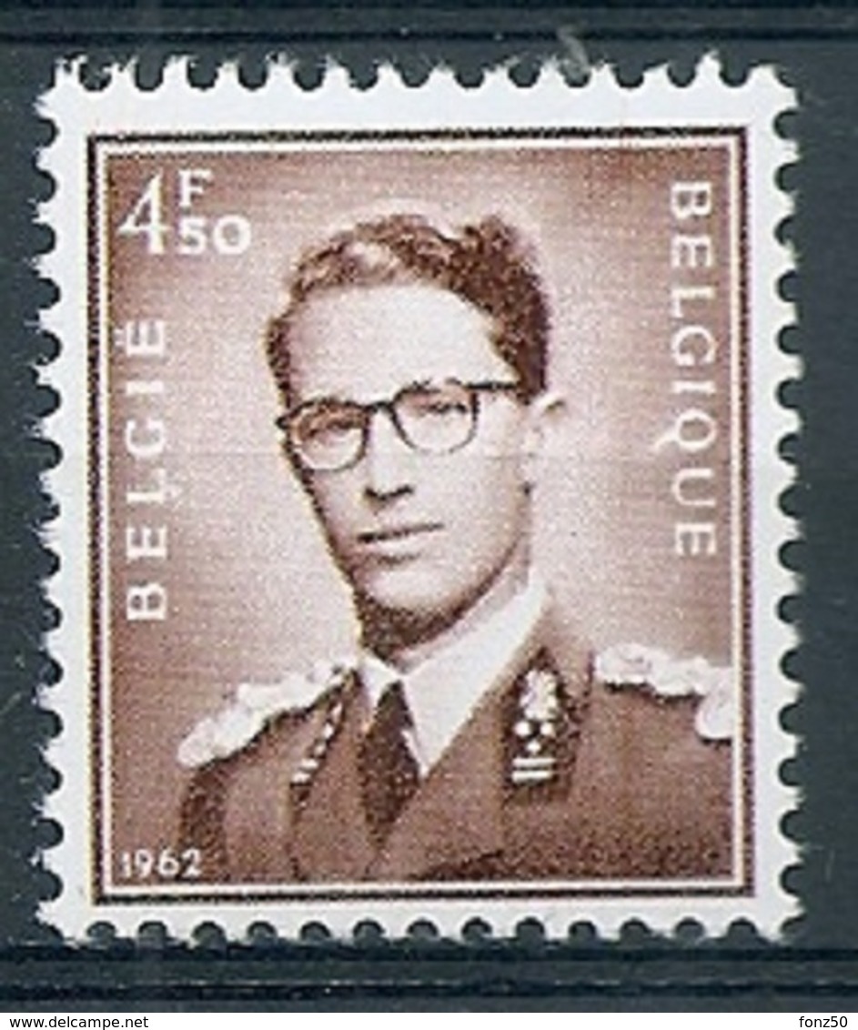 BELGIE Boudewijn Bril * Nr 1068A * Postfris Xx * WIT PAPIER - 1953-1972 Lunettes