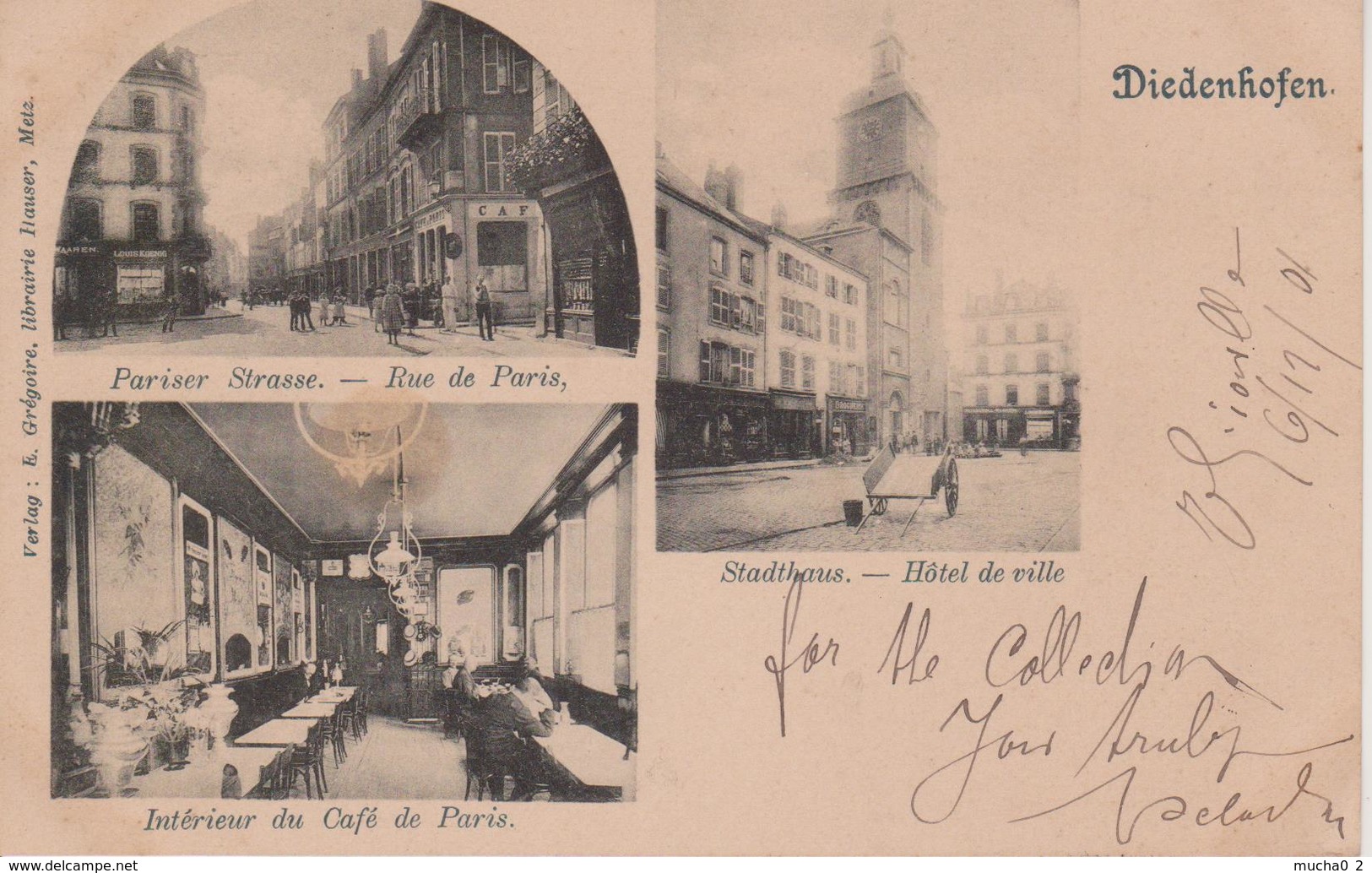 57 - THIONVILLE - CAFE DE PARIS - 3 VUES - CARTE RARE - Thionville