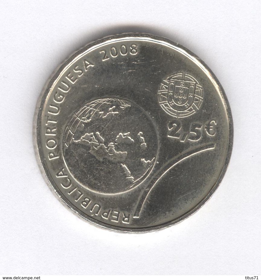 2,5 Euros Portugal Argent 2008 - Jogos Olimpicos De Pequim - SUP - Portugal