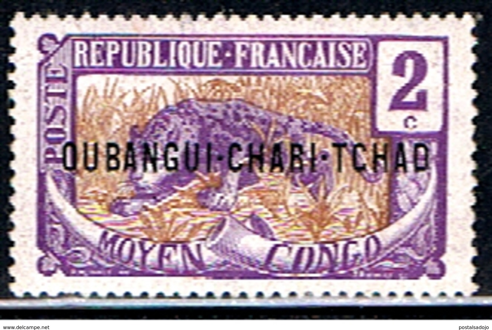 (OUB 11) OUBANGUI  // Y&T 2 // 1915 - Usati