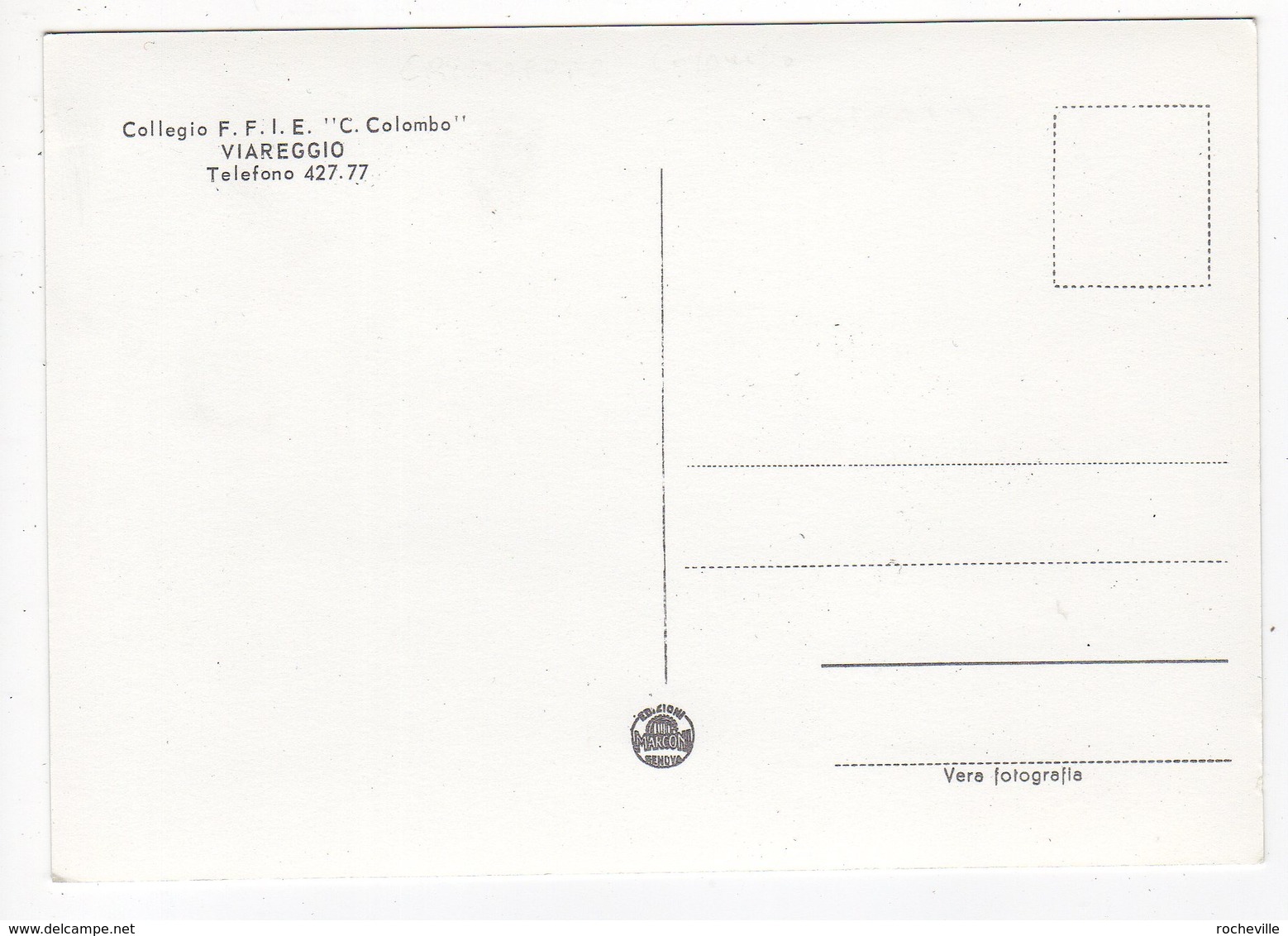 Italie-Toscane-VIAREGGIO- Collégio F.F.I.E.  " C.Colombo"-   LOT De 2 Cartes : 1- Salle De Classe 2- Restaurant- CPSM - Viareggio