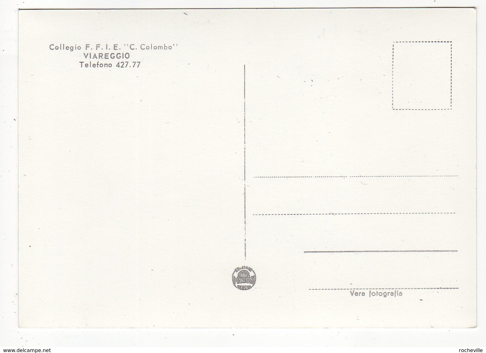 Italie-Toscane-VIAREGGIO- Collégio F.F.I.E.  " C.Colombo"-   LOT De 2 Cartes : 1- Salle De Classe 2- Restaurant- CPSM - Viareggio