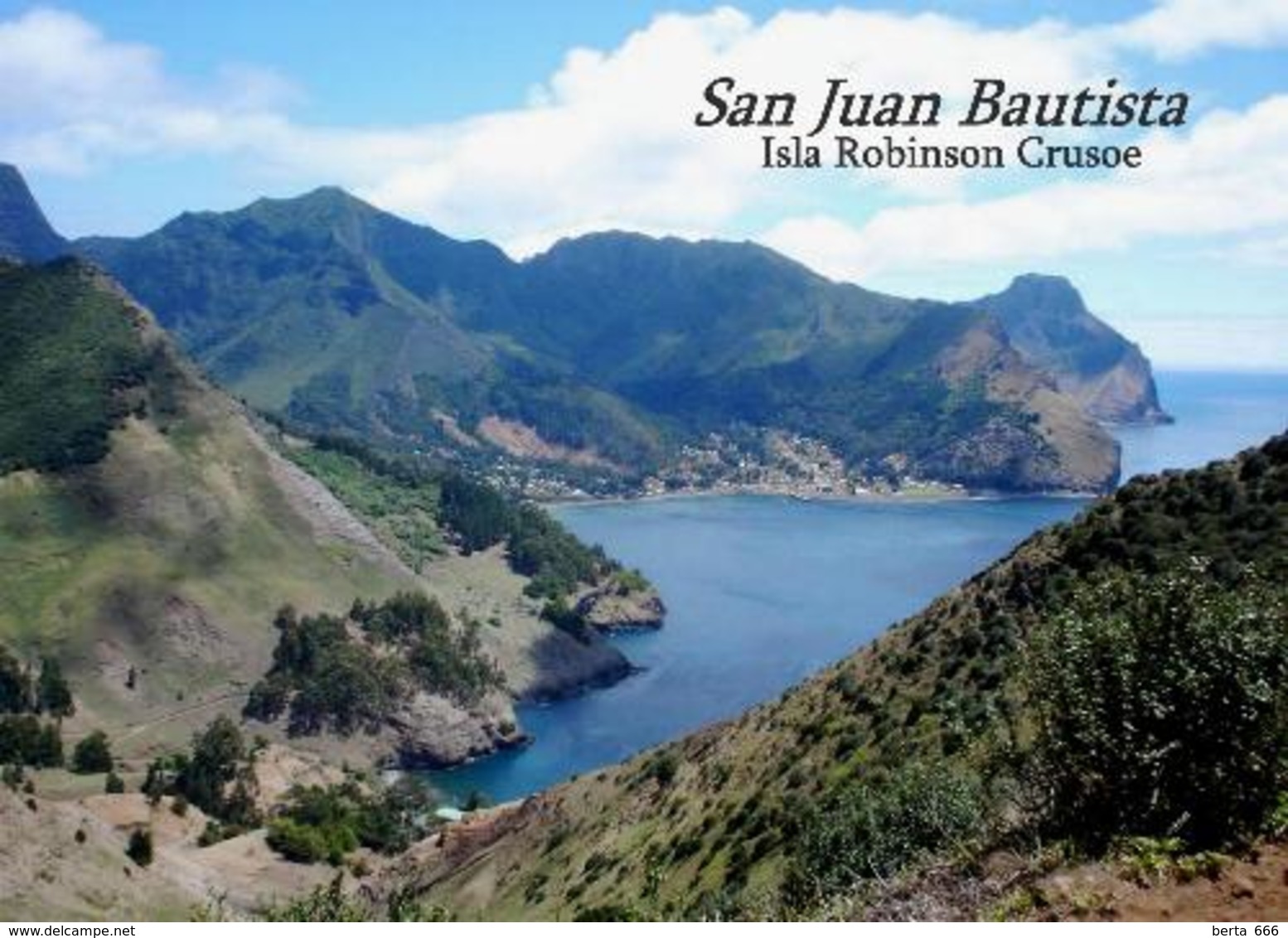 Chile Robinson Crusoe Island Aerial View New Postcard - Chile