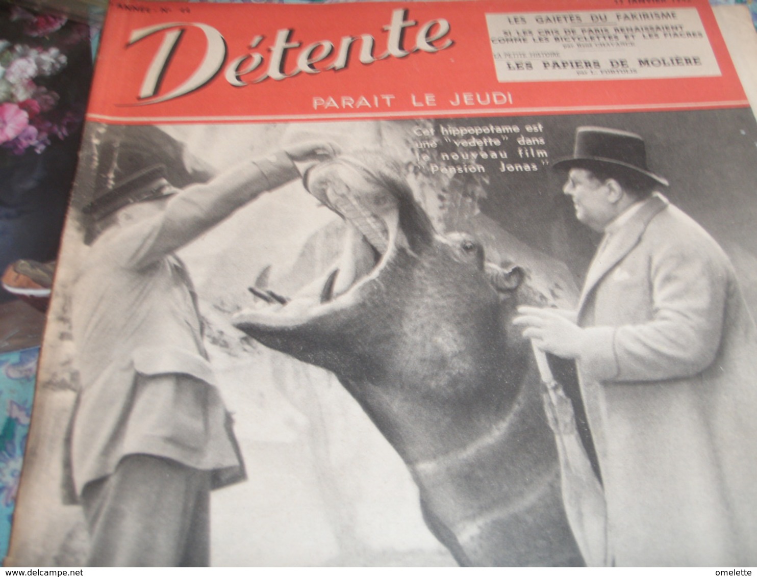 HIPPOPOTAME /DANIELLE DARRIEUX/LE VIGAN LECLERC WILMS/HENRY LAVERNE /FRED CANDRIX JAZZ BELGE - 1900 - 1949