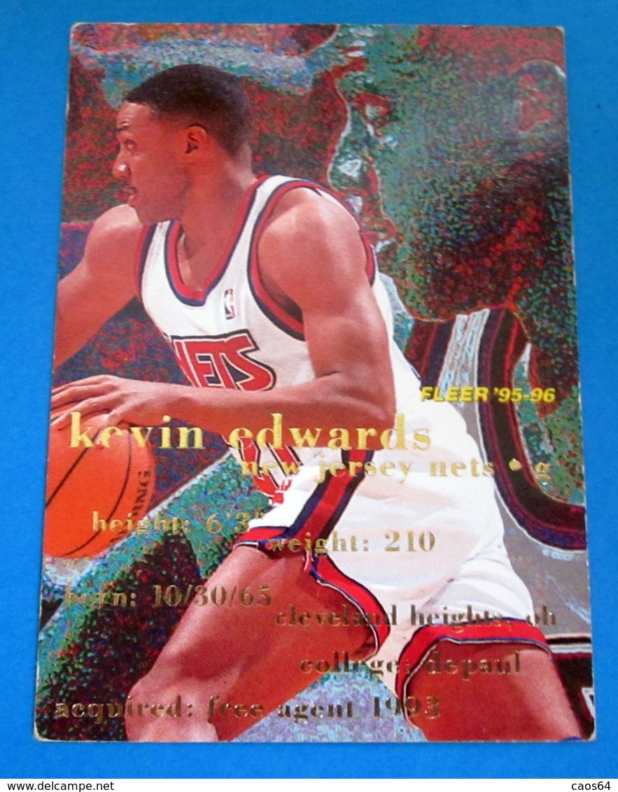 KEVIN EDWARDS   CARDS NBA FLEER 1996 N 308 - Altri & Non Classificati