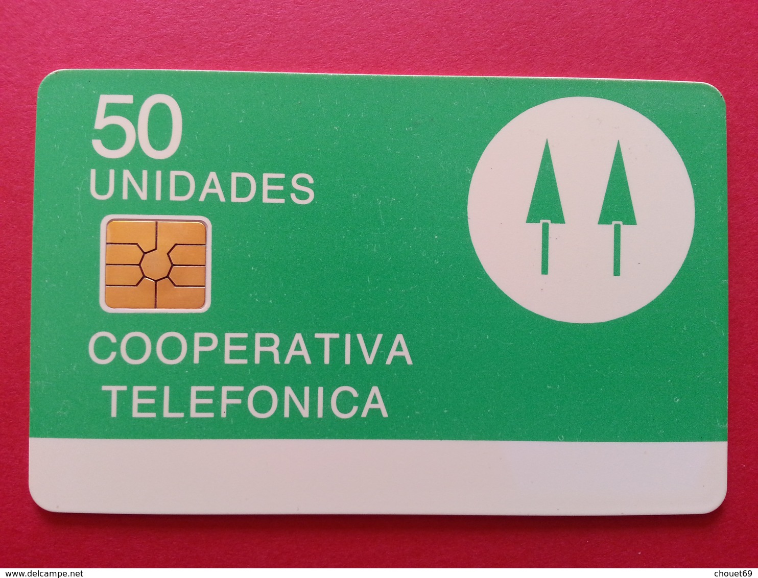 ARGENTINA - 50u Chip Test Trial Verde Coperativa Telefonica CN Back RR (CB1217 - Argentine