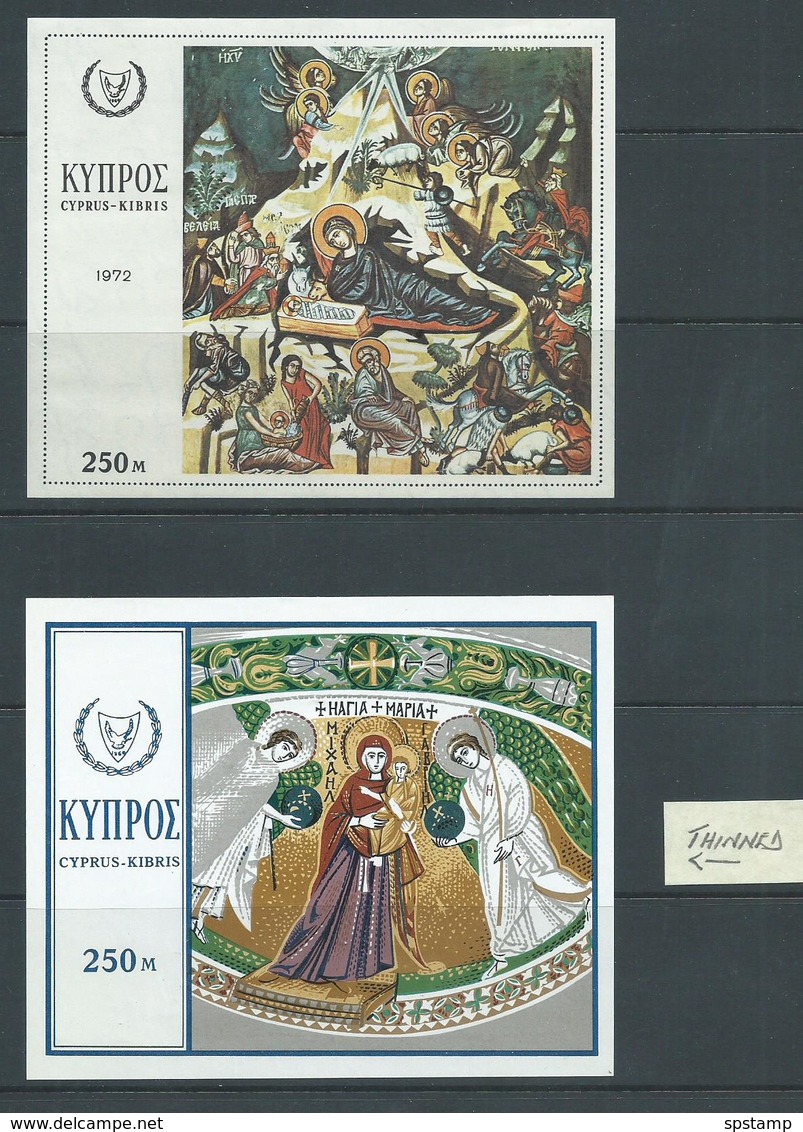 Cyprus 1970 - 1992 20 Different Christmas Sets MLH - Unused Stamps