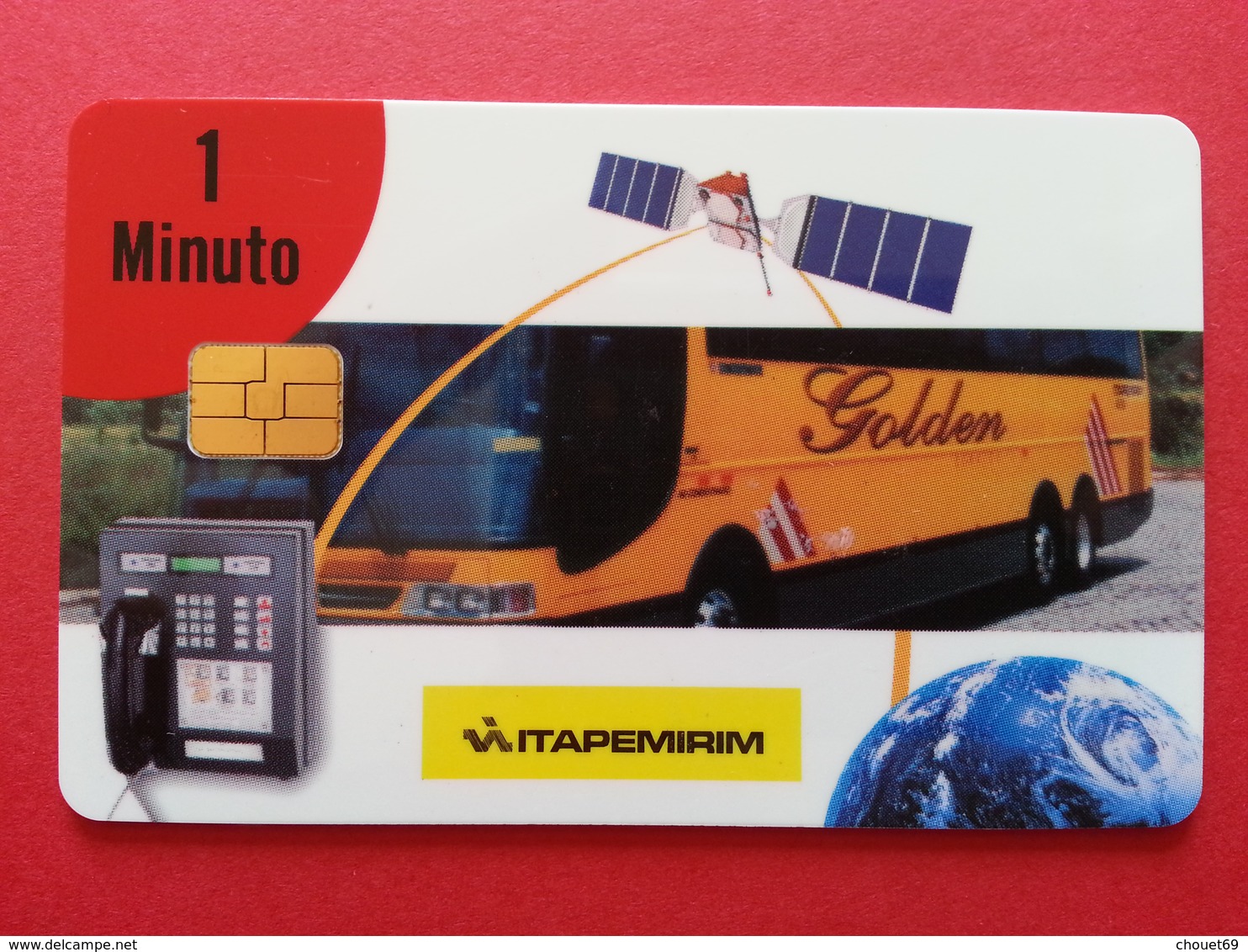 BRAZIL - ITAPEMIRIM 1 Min Golden Bus SATELLITE Vulcan Daruma Globalstar Orga Penha (CB1217 Bresil - Brésil