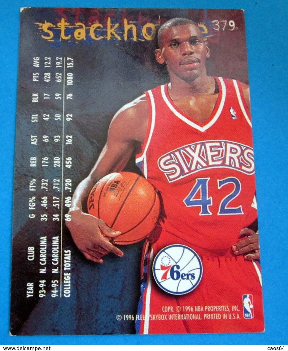 JERRY STACKHOUSE   CARDS NBA FLEER 1996 N 379 - Altri & Non Classificati