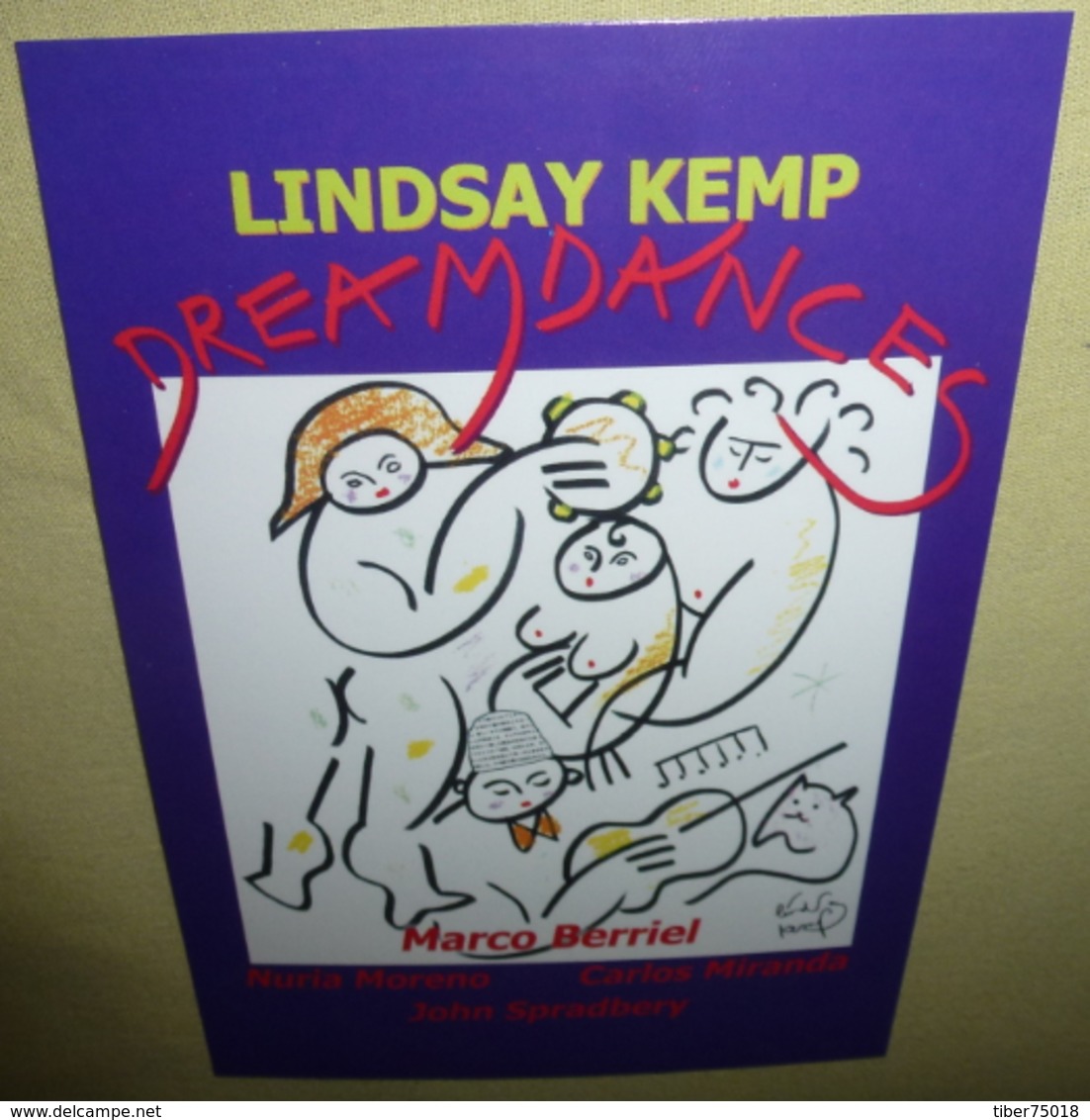 Carte Postale - Lindsay Kemp In Dream Dances - Teatro Olimpico - Publicité