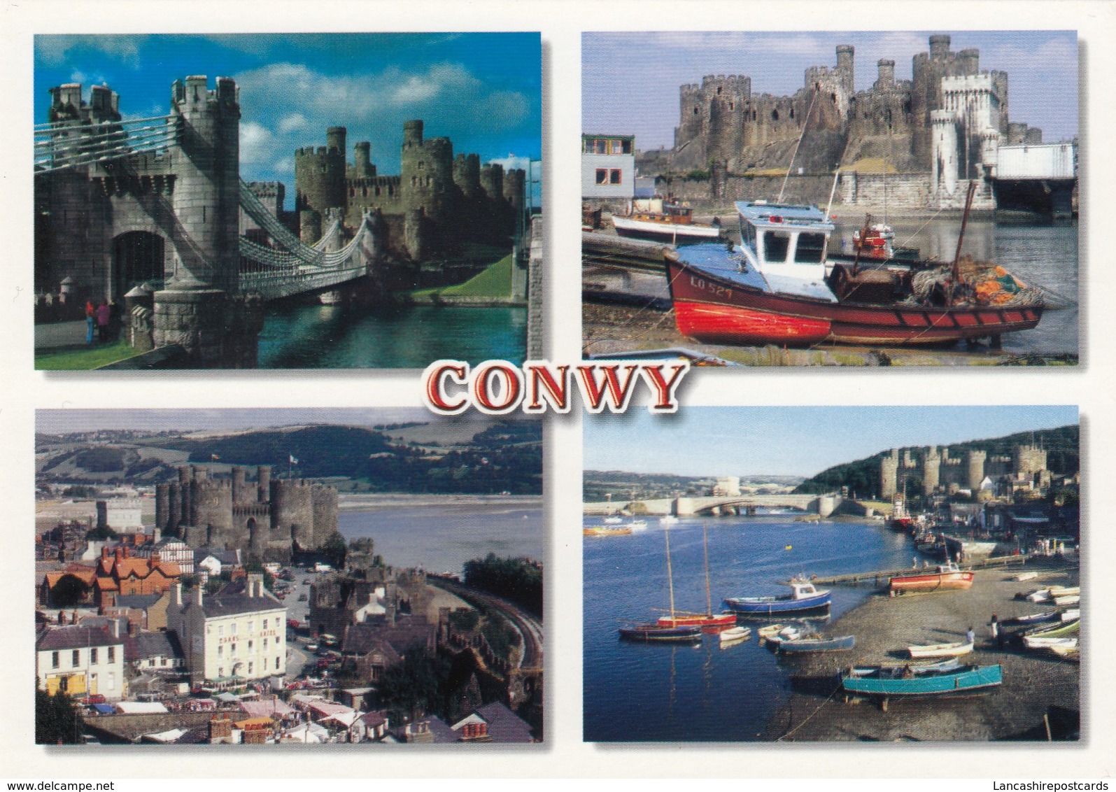 Postcard Conwy Multiview [ John Hinde ] My Ref  B23529 - Caernarvonshire