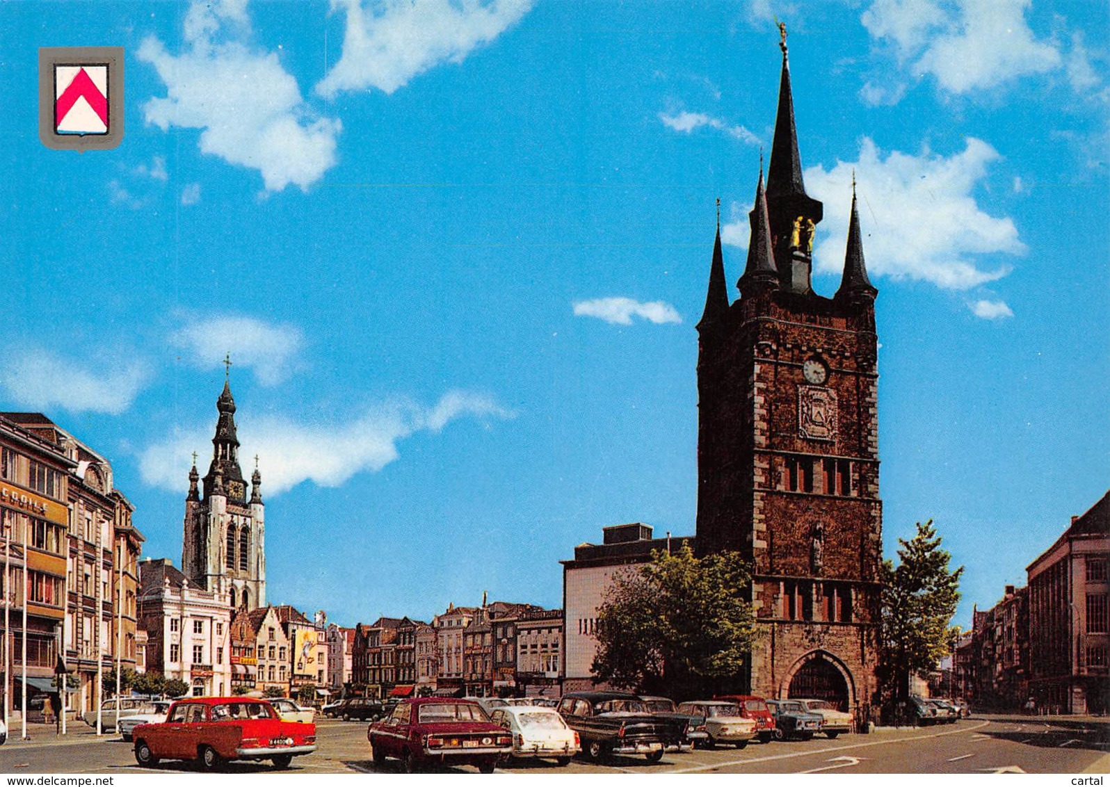 KORTRIJK - Grote Markt, Belfort En St. Maartenskerk - Kortrijk