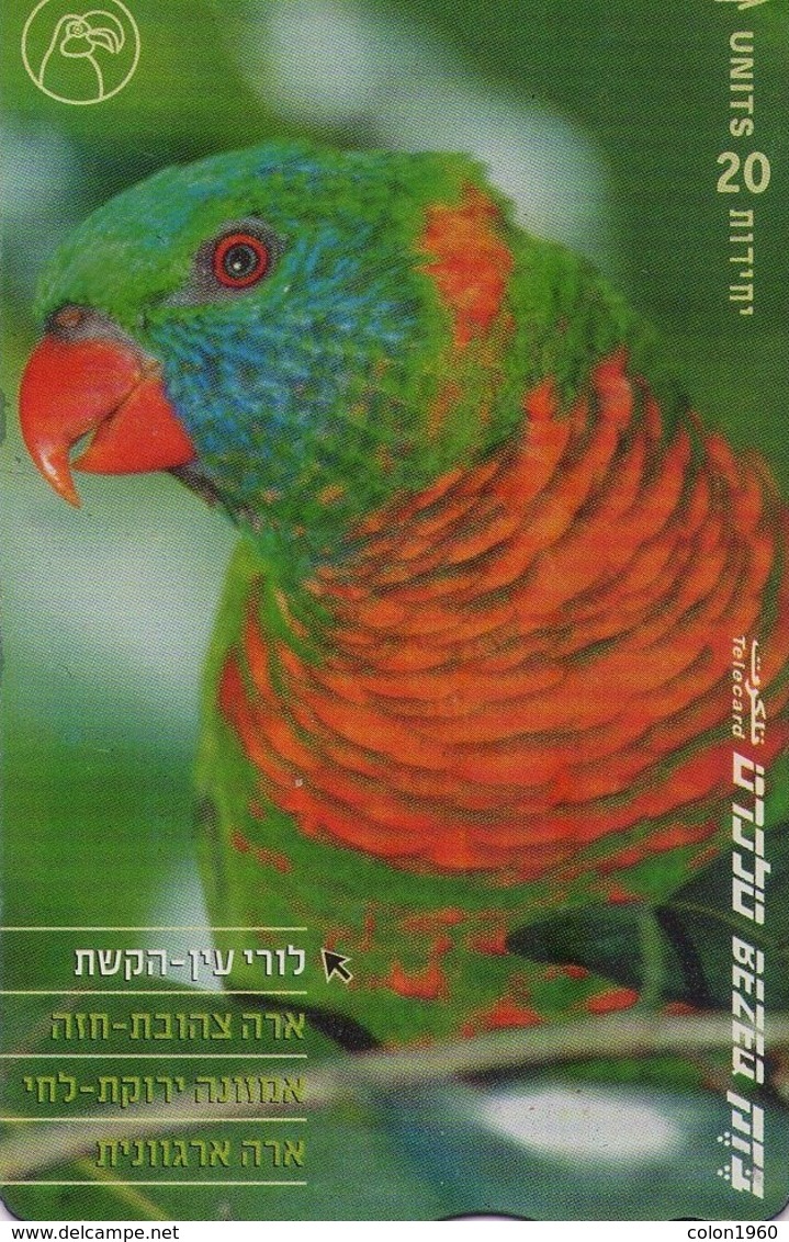 ISRAEL. BZ-292. (FAUNA), PARROTS - LOROS, Lori Ain Hakeset. (096) - Papegaaien & Parkieten