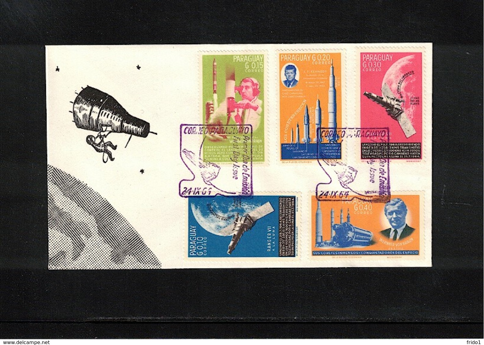 Paraguay 1964 Space / Raumfahrt  Interesting FDC - Sud America