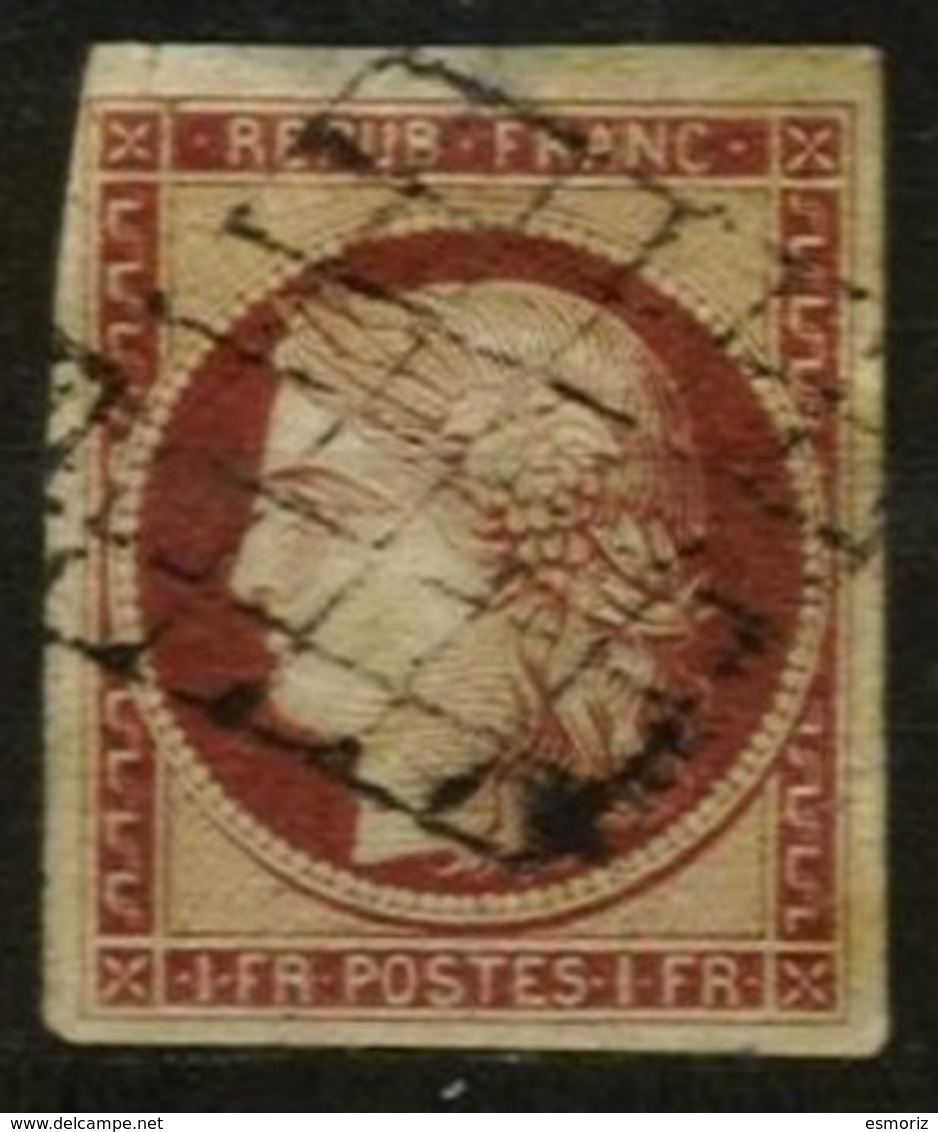 FRANCE, Discount Sale, Classics, Yv 6b, Used, F/VF, Cat. &euro; 1000 - 1849-1850 Cérès