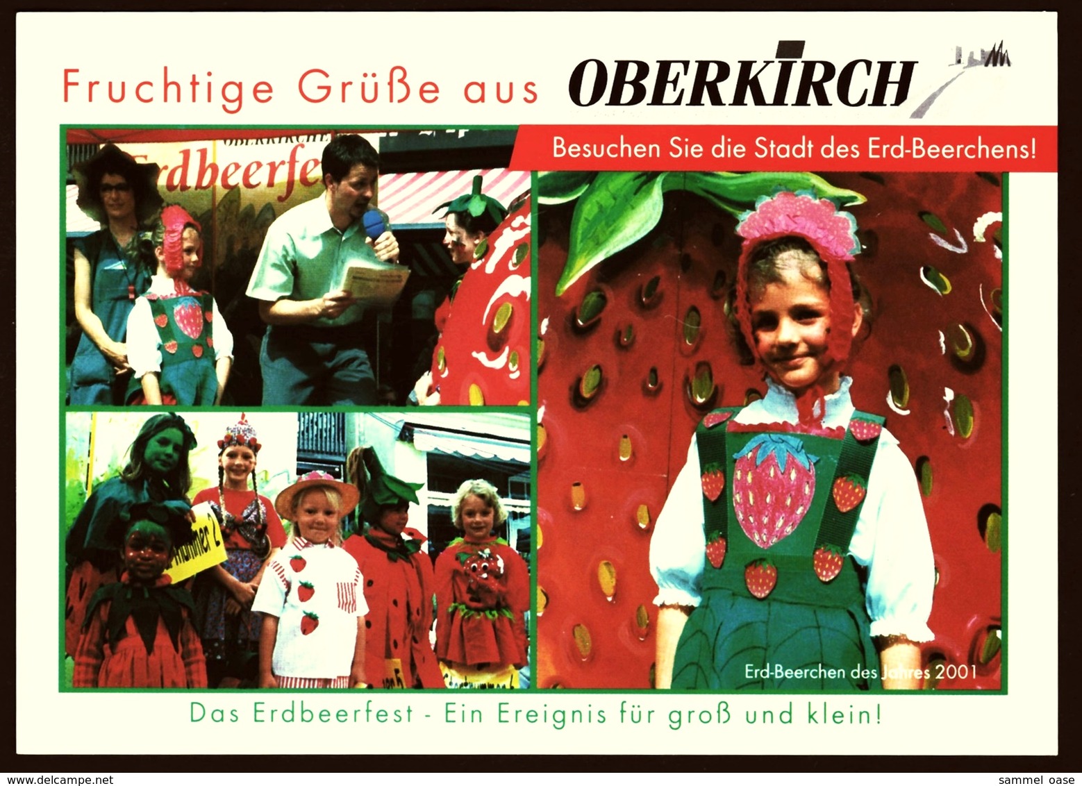 Oberkirch Im Schwarzwald  -  Fruchtige Grüße  -  Das Erdbeerfest  -  Mehrbild-Ansichtskarte Ca.2001   (10408) - Oberkirch