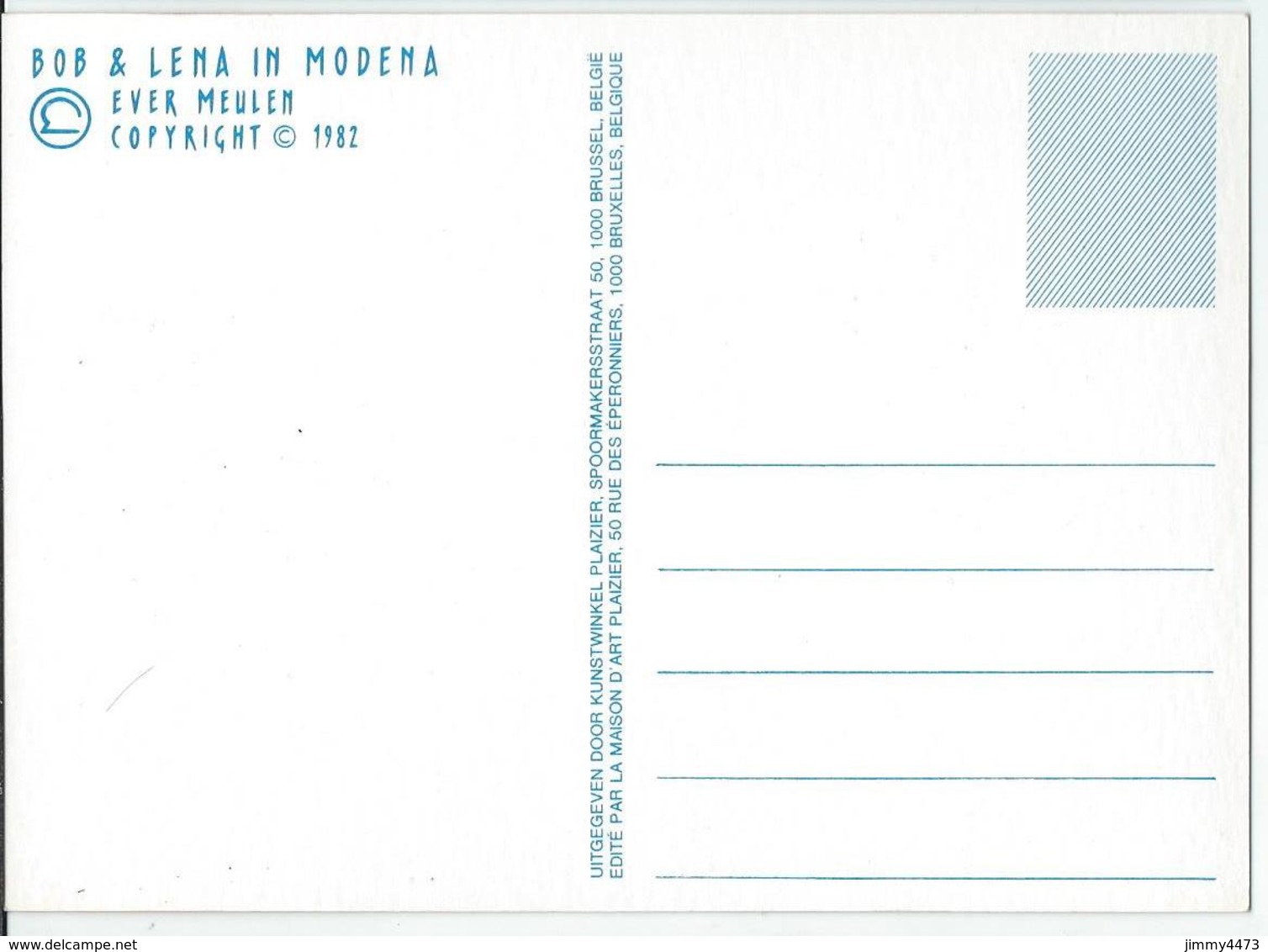 CPM - HUMOUR - BOB & LENA IN MODENA - EVER MEULEN 1982 - Scans Recto-Verso - Humour