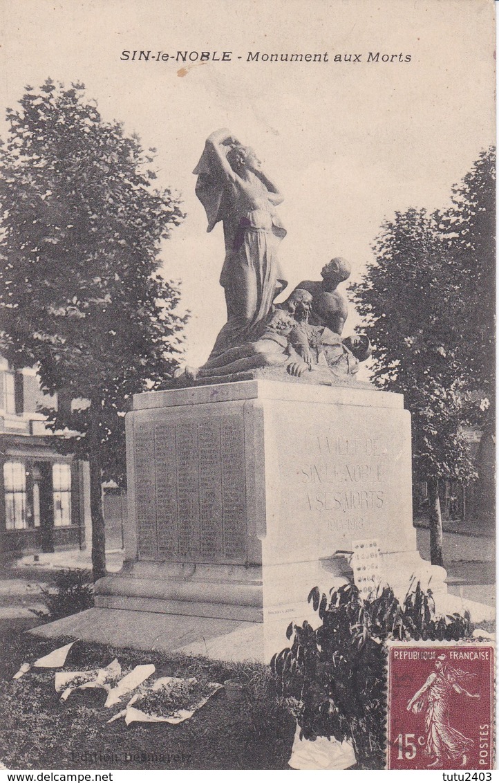 SIN LE NOBLE                             Monument Aux Morts - Sin Le Noble