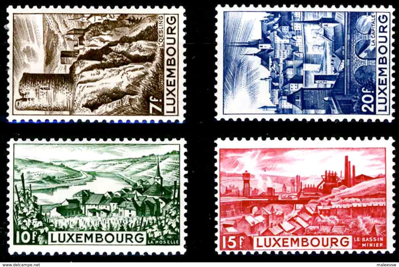 Luxembourg (1948) - "Sites" Neufs** Landscapes - Ungebraucht