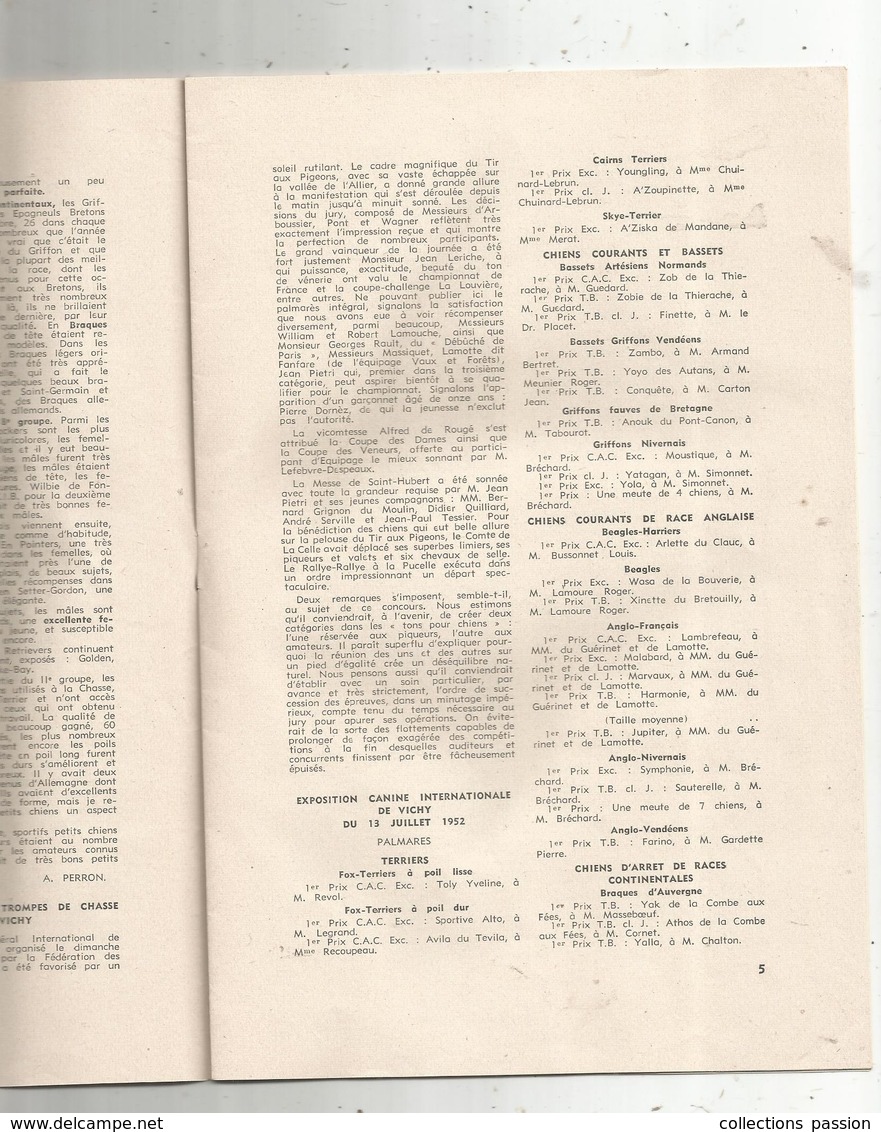 L'informateur De La CHASSE Et De La PÊCHE , 1952, 16 Pages  ,6 Scans , Frais Fr :3.15 E - Jacht/vissen