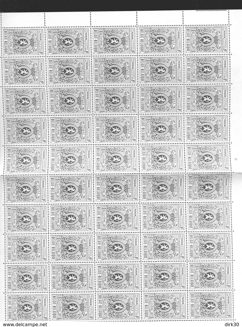 Belgie 1968 1447 Mechelen Zegeldrukkerij Stamp On Stampmalines Atelier Du Timbre Luppi Full Sheet MNH Plaatnummer II - Non Classés