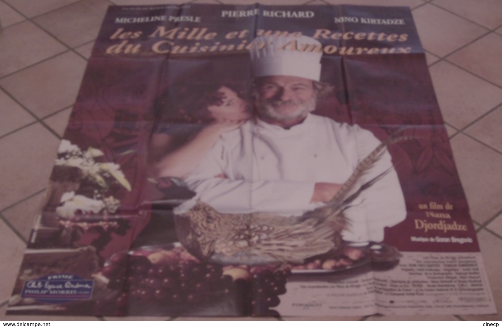 AFFICHE CINEMA ORIGINALE FILM LES 1001 RECETTES DU CUISINIER AMOUREUX Pierre RICHARD 1997 TBE CUISINE - Affiches & Posters