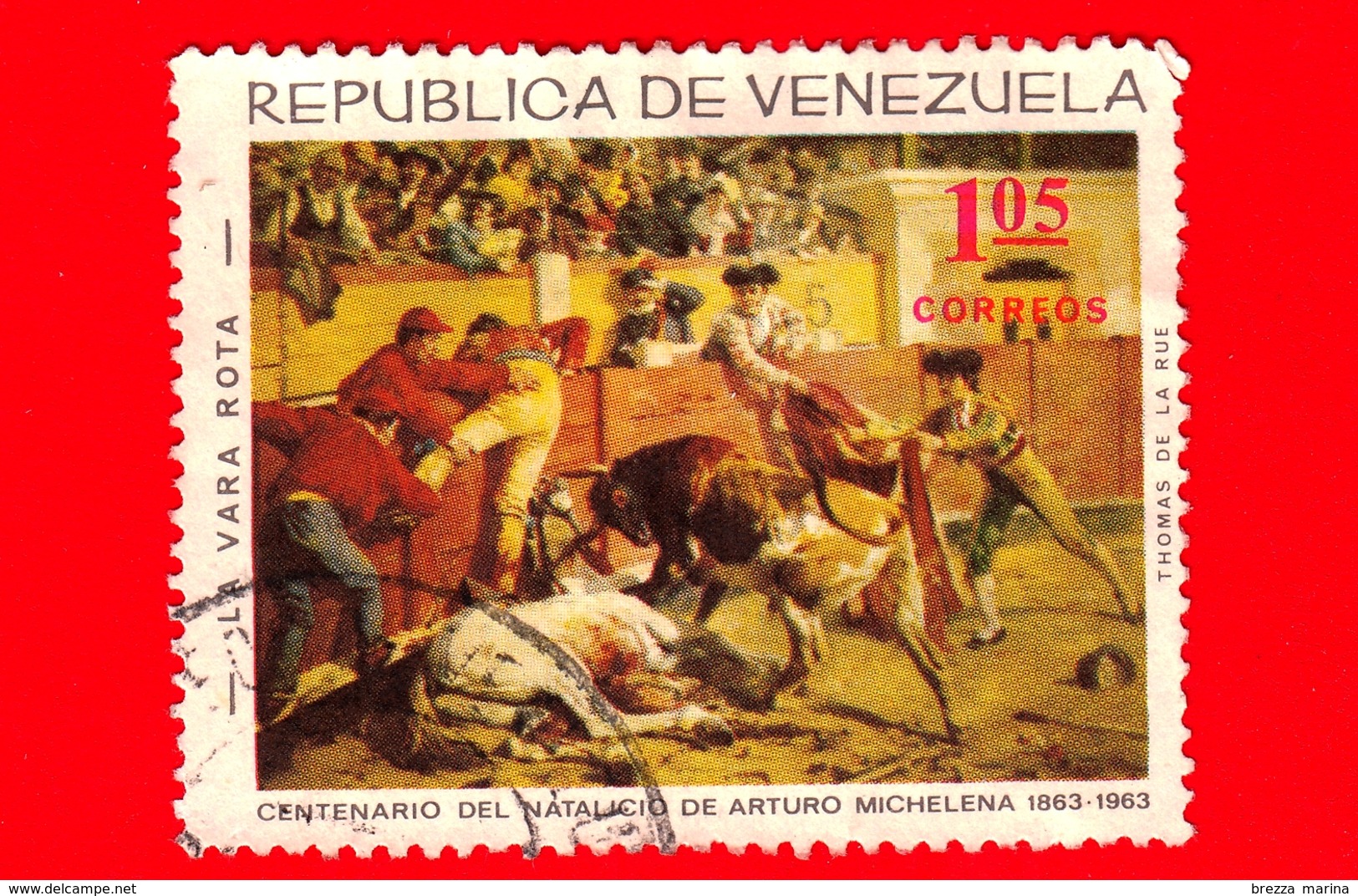 VENEZUELA - Usato - 1966 - Centenario Della Nascita Di Arturo Michelena - 'La Vara Rota' - 1.05 - Venezuela