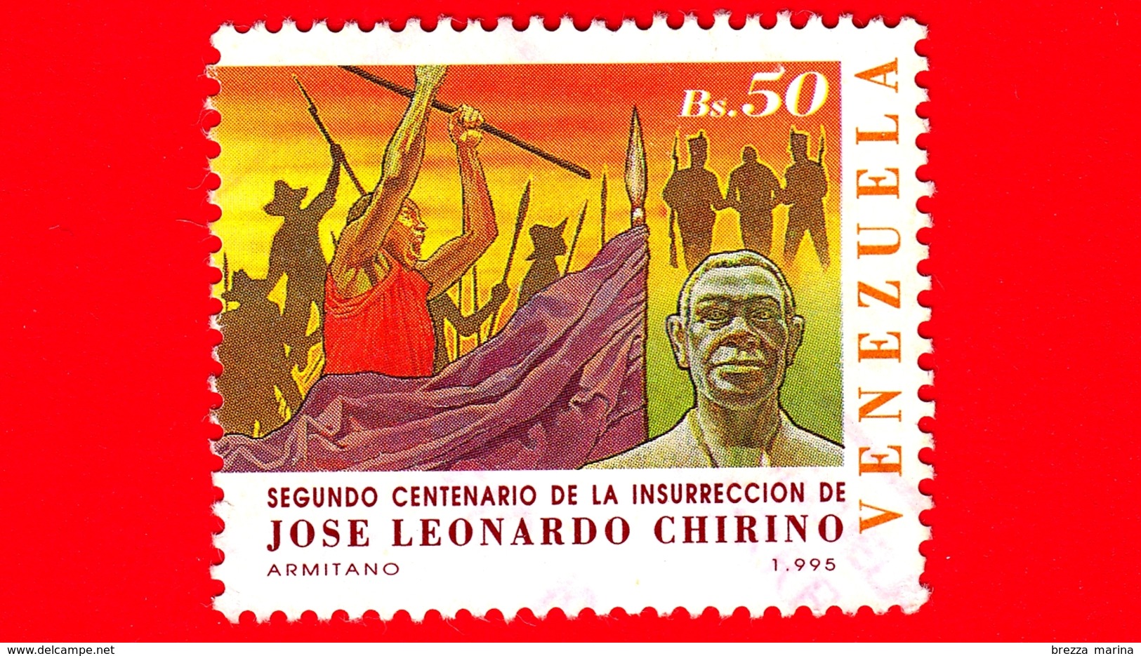 VENEZUELA - Usato - 1995 - 200 Anni Dell'insurrezione  Di José Leonardo Chirinos - 50 - Venezuela