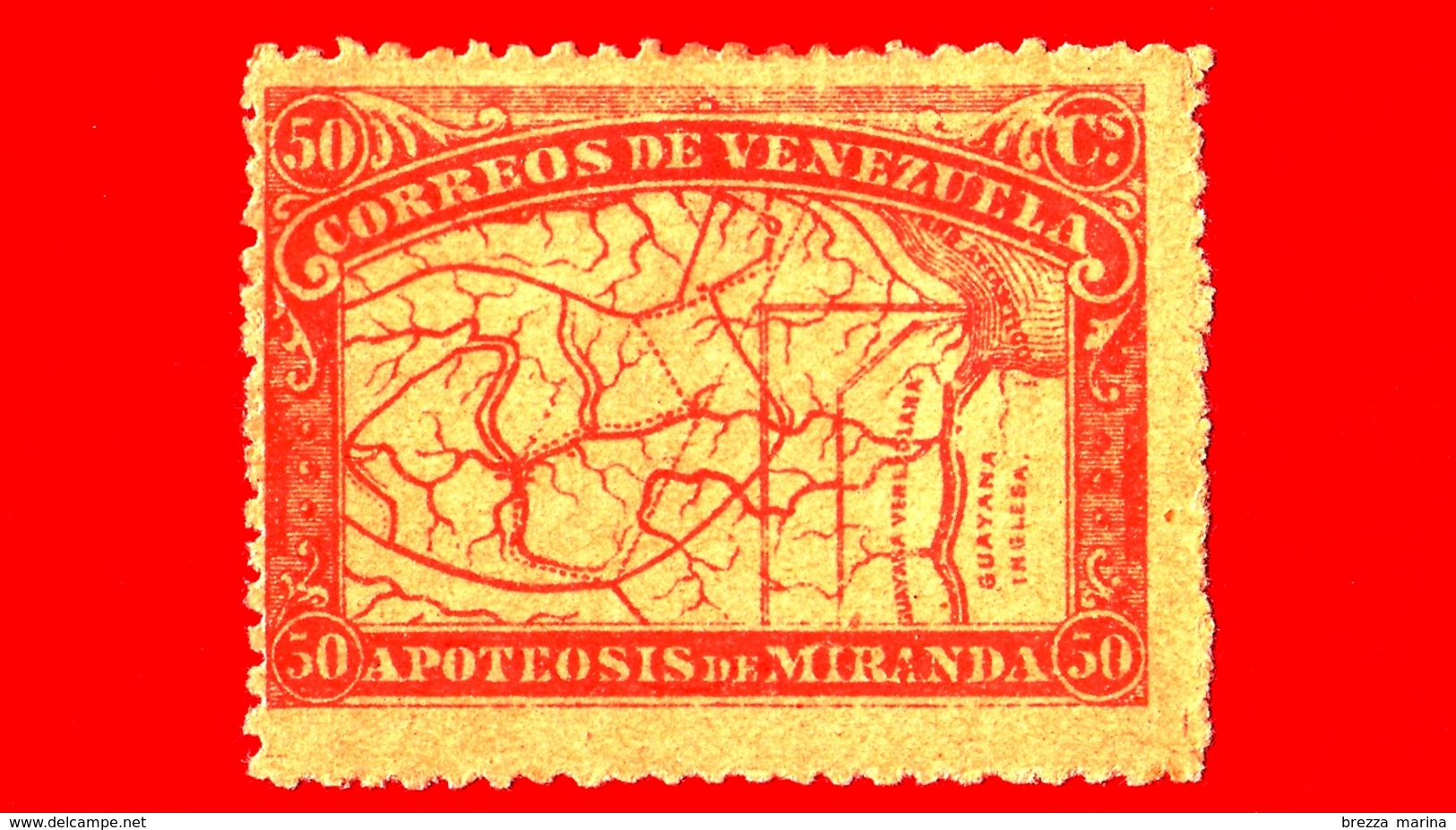 Nuovo - MH - VENEZUELA - 1896 - Anniversario Della Morte Di Francisco De Miranda - 50 - Venezuela