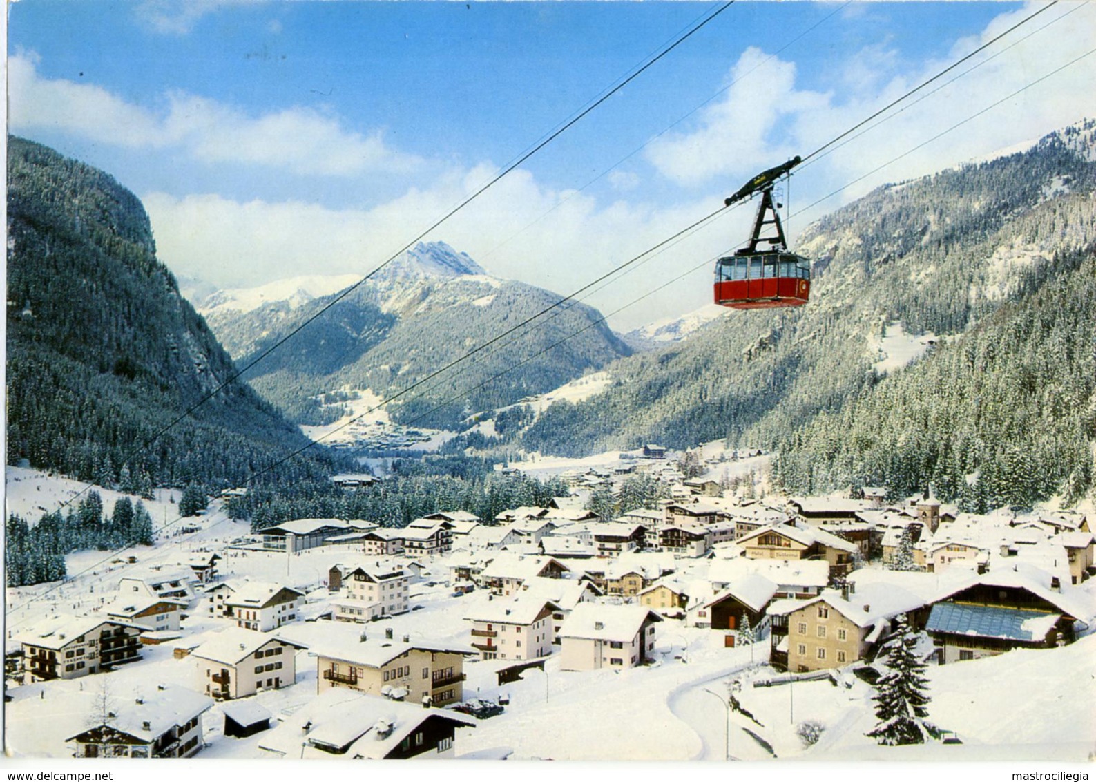 CANAZEI  TRENTO  Val Di Fassa  Panorama Invernale  Funivia - Trento