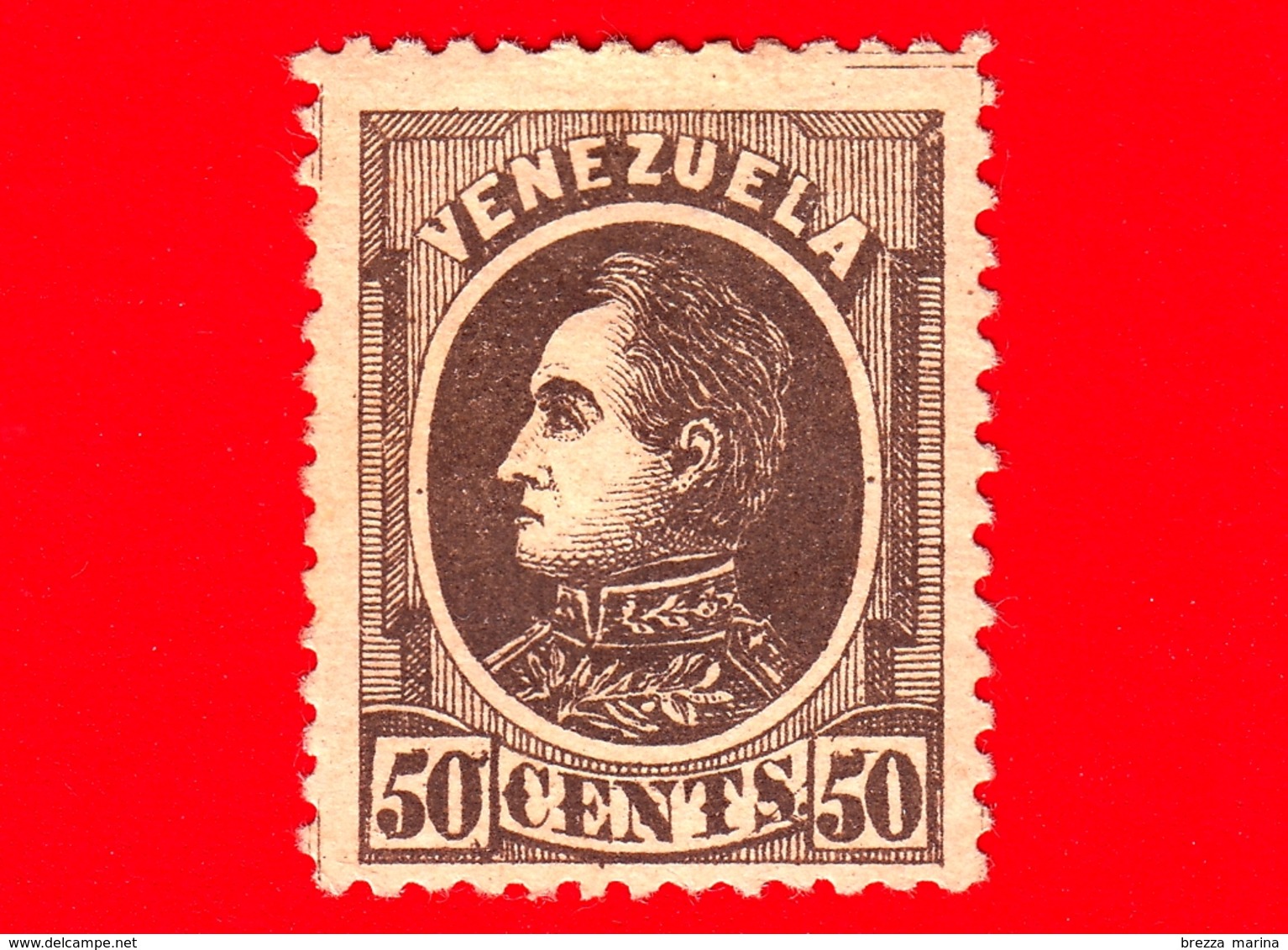 Nuovo - MH - VENEZUELA - 1880 - Effige Di Simón Bolívar - 50 - Venezuela