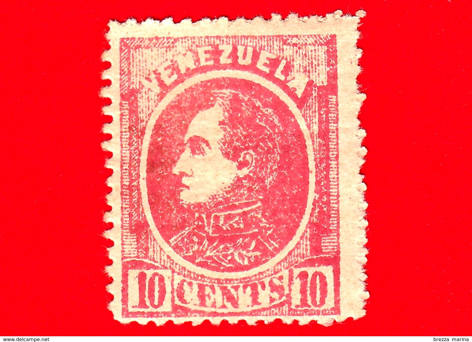 Nuovo - MH - VENEZUELA - 1880 - Effige Di Simón Bolívar - 10 - Venezuela