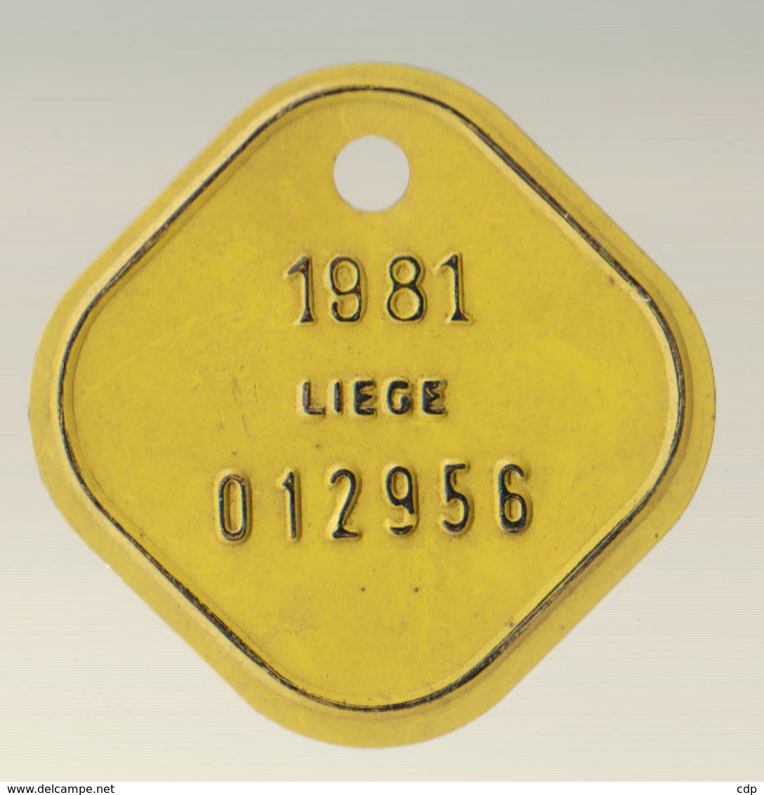 Plaque Vélo Liège 1981 - Autres & Non Classés