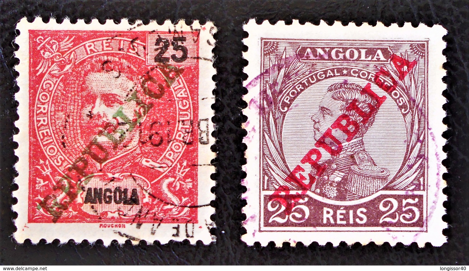 SURCHARGES 1911/12 - OBLITERES - YT 93 + 107 - Angola
