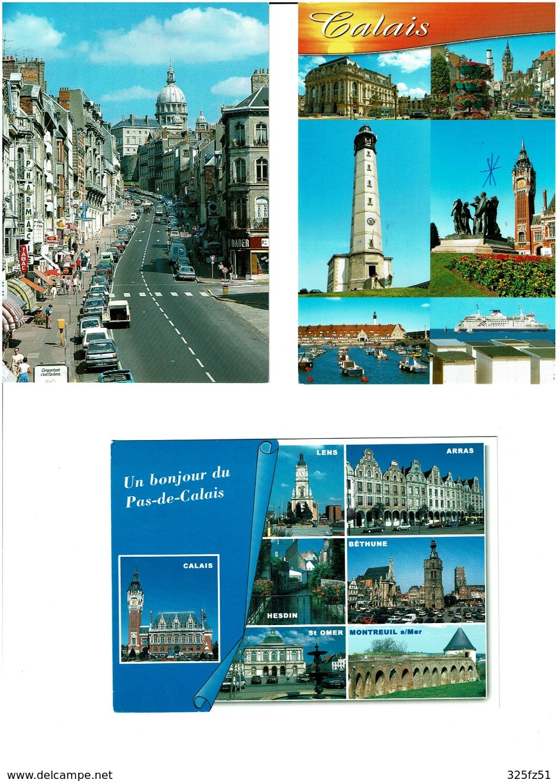 62 / PAS DE CALAIS /  Lot De 90 Cartes Postales Modernes écrites - 5 - 99 Cartes